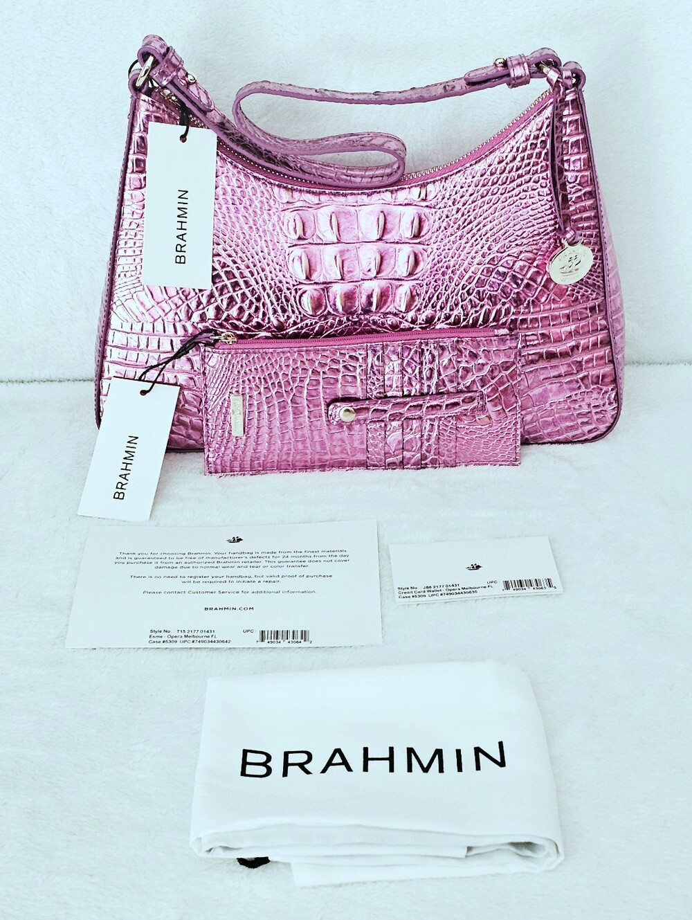 NWT Brahmin OPERA Esme w/ Credit Card Wallet